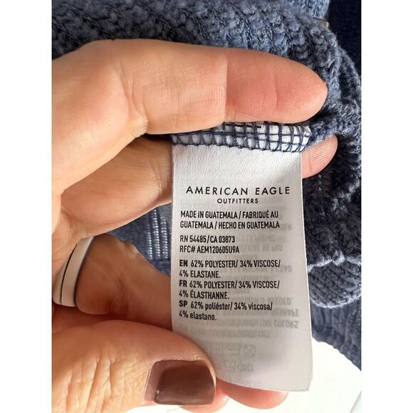 American Eagle Womens Blue Blouse Size Small - Picture 2 of 3